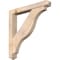 Ekena Millwork Funston Arts and Crafts Smooth Bracket w/ Offset Brace, Douglas Fir, 5 1/2"W x 38"D x 38"H BKT0604X38X38FST03SDF - alternate 1